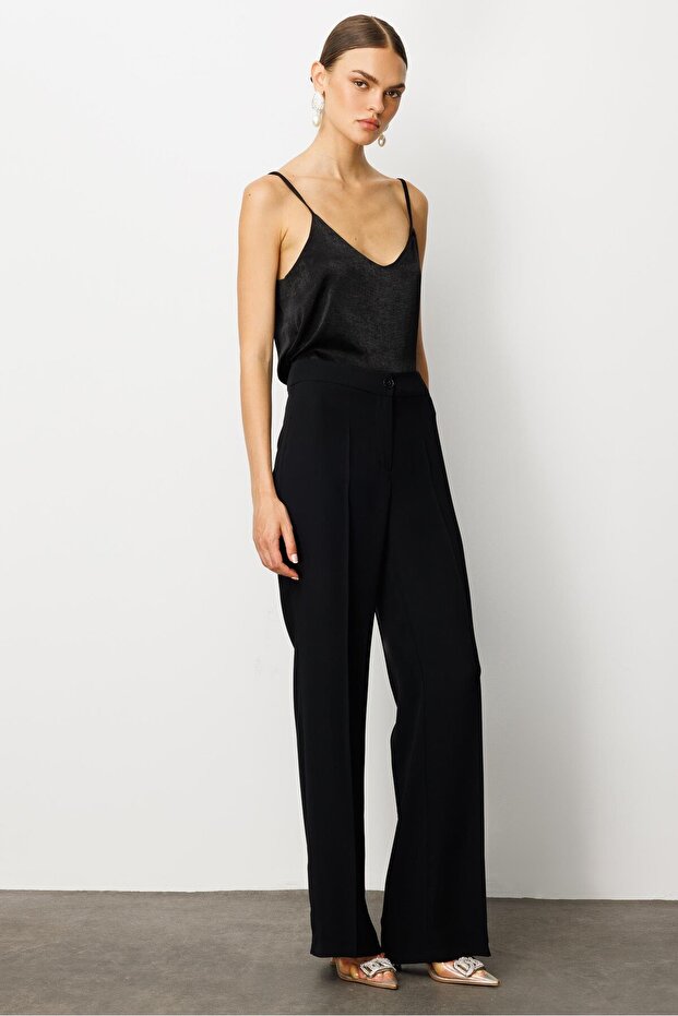 Modailgi Krep Pantolon - 75007 Siyah - 5