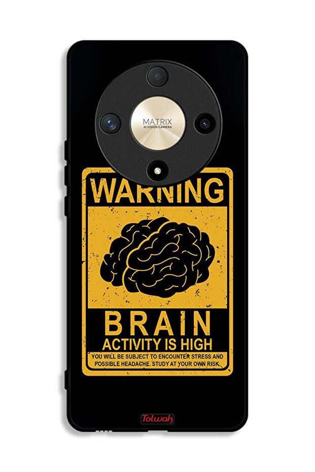 Honor X9b Protective Case Cover Warning Brain Activity Is High