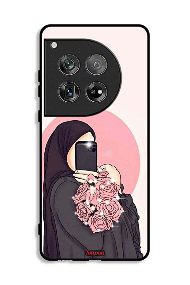 OnePlus 12 Protective Case Cover Making Selfies While Holding Flowers Art