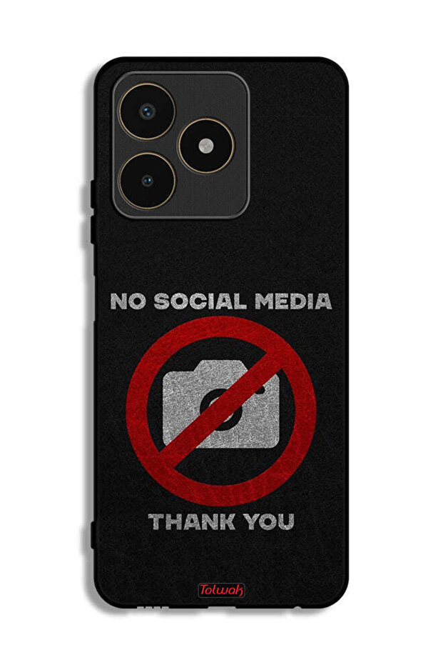 Realme C53 Protective Case Cover No Social Media Thank You