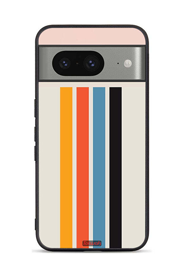 غطاء حماية لهاتف Google Pixel 8 بنمط خطوط مستقيمة - 1