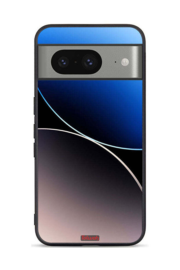 غطاء حماية لهاتف Google Pixel 8 بنمط خطوط منحنية - 1