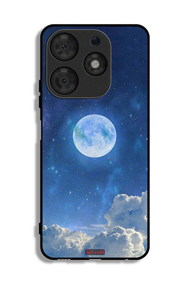 Tecno Spark 10 Pro Protective Case Cover Moon Clouds