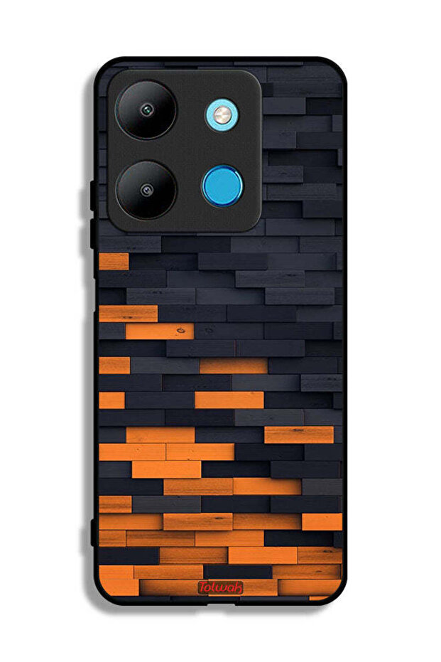 Infinix Smart 7 Protective Case Cover Wooden Wall