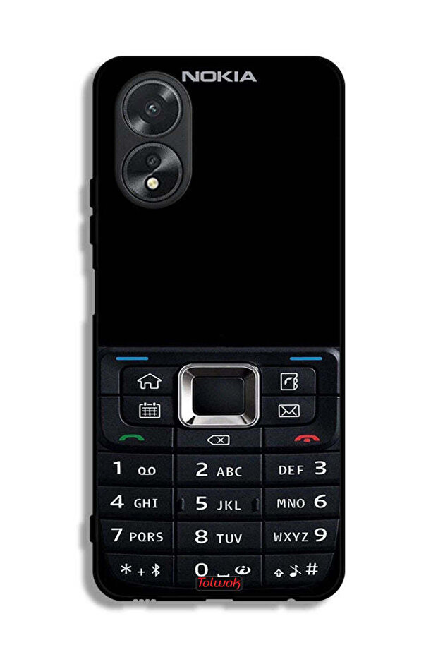 Oppo A38 Protective Case Cover Old Phone Pattern