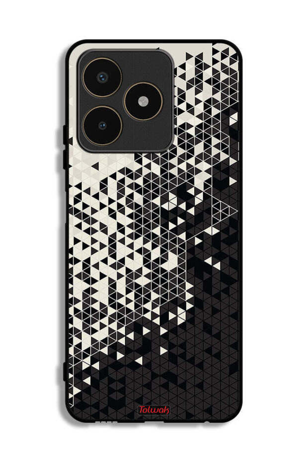 Realme C53 Protective Case Cover Pattern Digital Art Triangle