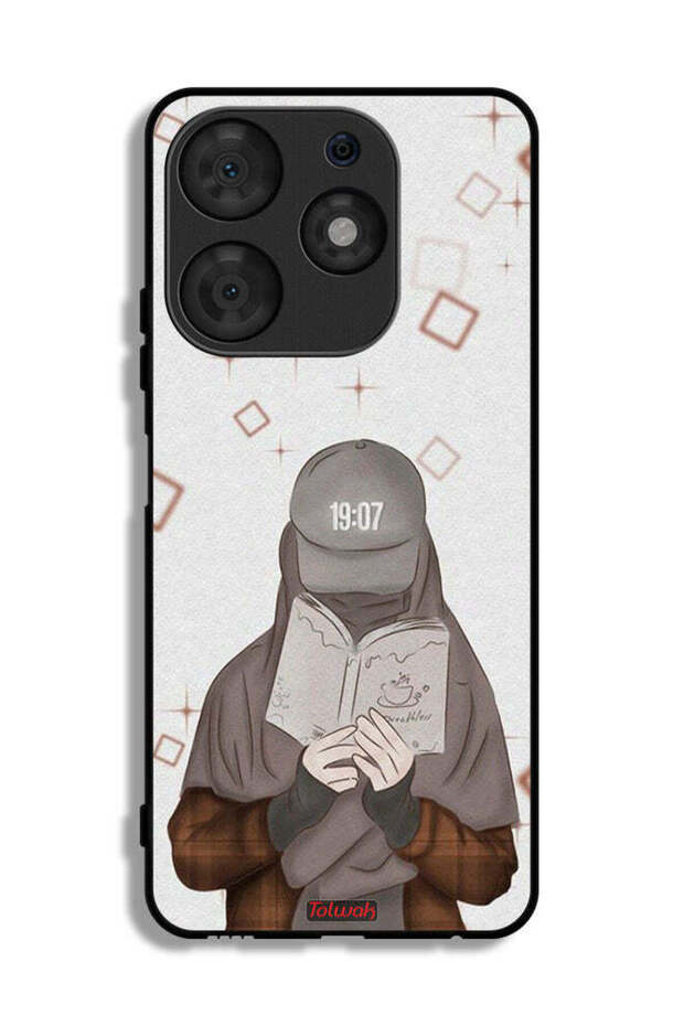 Tecno Spark 10 Pro Protective Case Cover Girl Reading Art