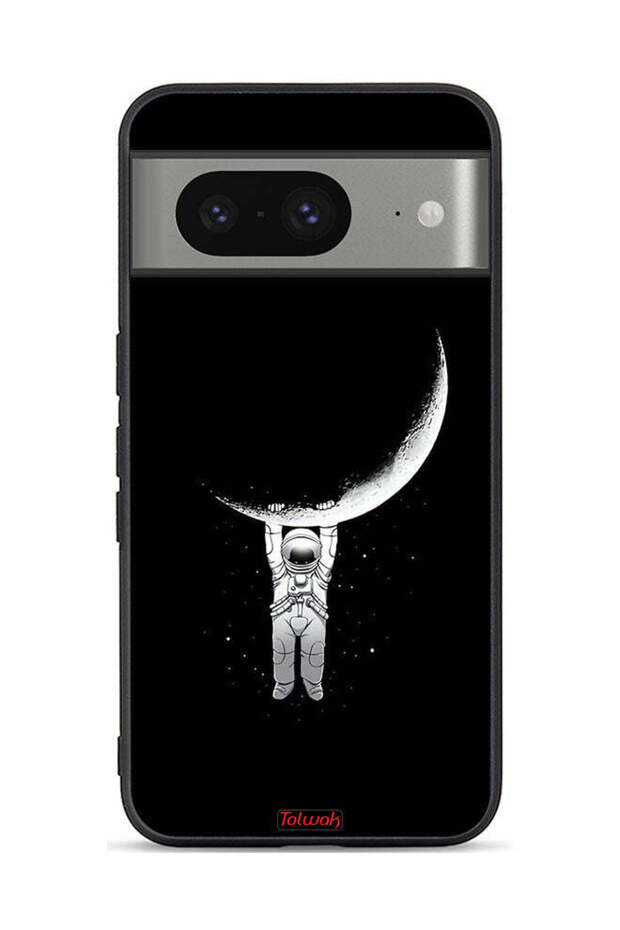 Google Pixel 8 Protective Case Cover Hanging From Moon