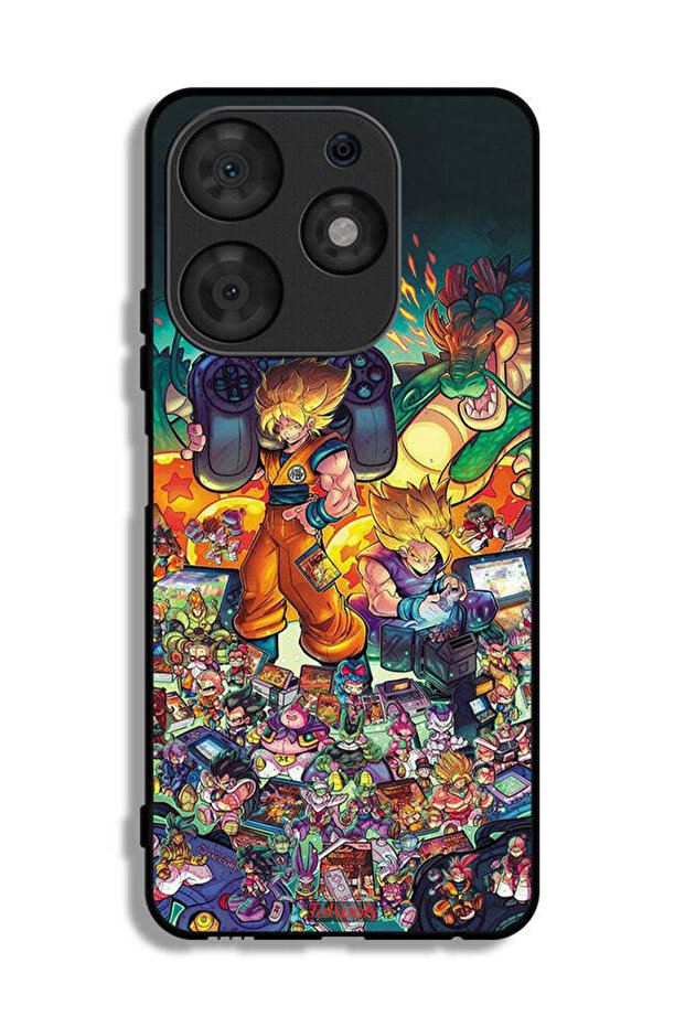 Tecno Spark 10 Pro Protective Case Cover Gamer Art Doodles