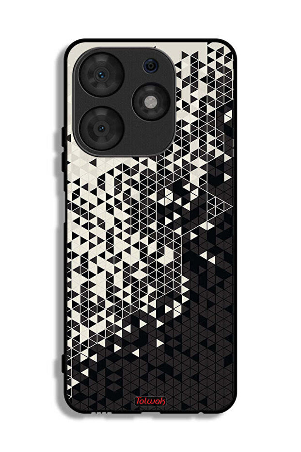Tecno Spark 10 Pro Protective Case Cover Pattern Digital Art Triangle