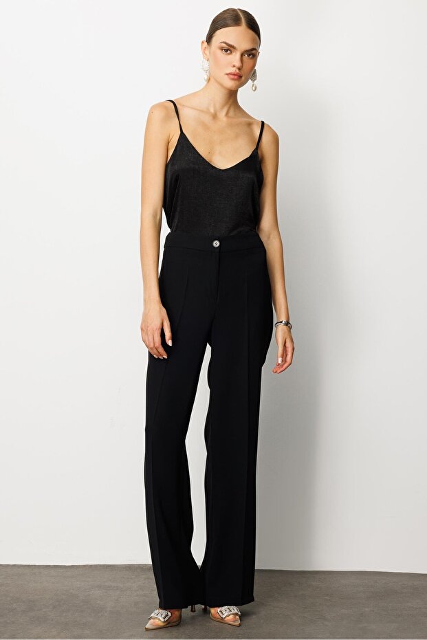 Modailgi Krep Pantolon - 75007 Siyah - 3