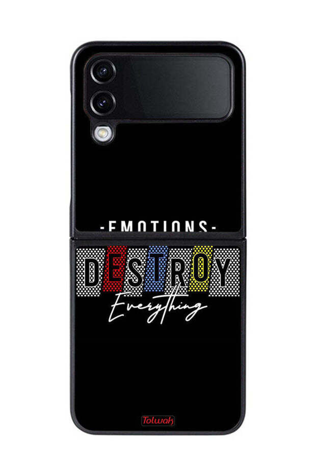 Samsung Galaxy Z Flip 4 Protective Case Cover Emotions Destroy Everything