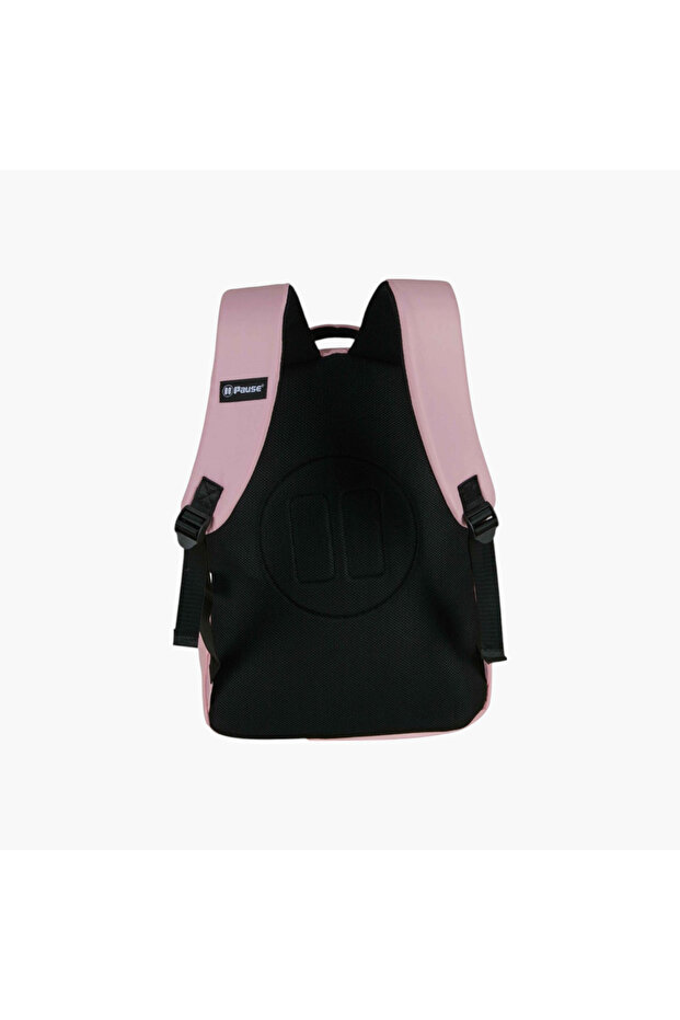 Solid Backpack with Adjustable Straps and Zip Closure - 6x12x21 cms - 4