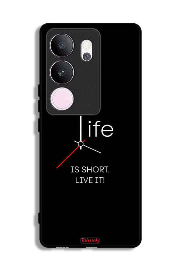 vivo V29 Pro Protective Case Cover Life Is Short Live It