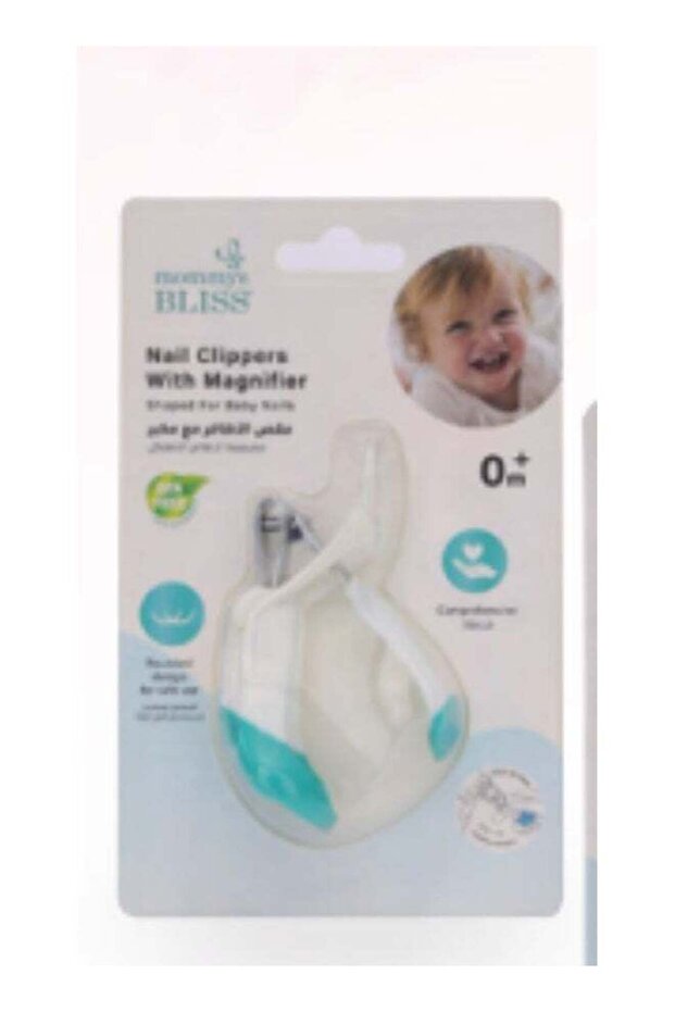 Nail Clip With Magnifier, Green - Baby Nail Trimmer With Magnifying Glass For Safe And