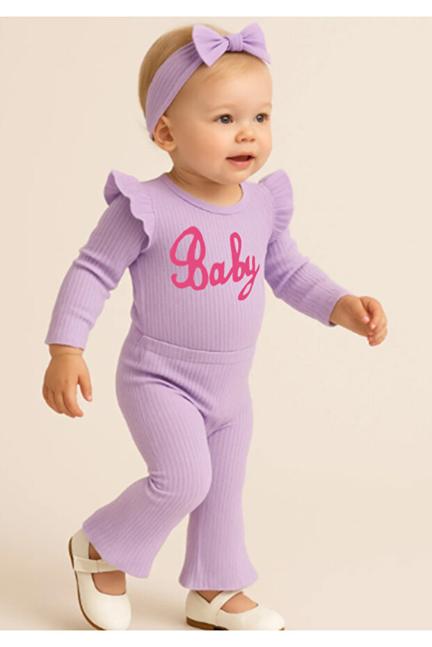 Baby Girl Bottom Top Set Spanish Leg Baby Printed