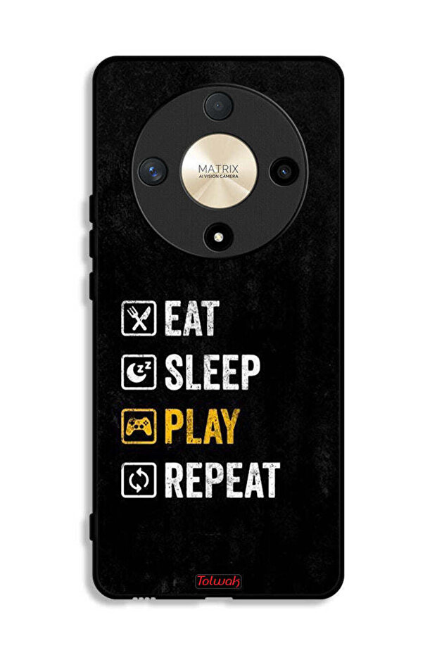 Honor X9b Protective Case Cover Eat Sleep Play Repeat