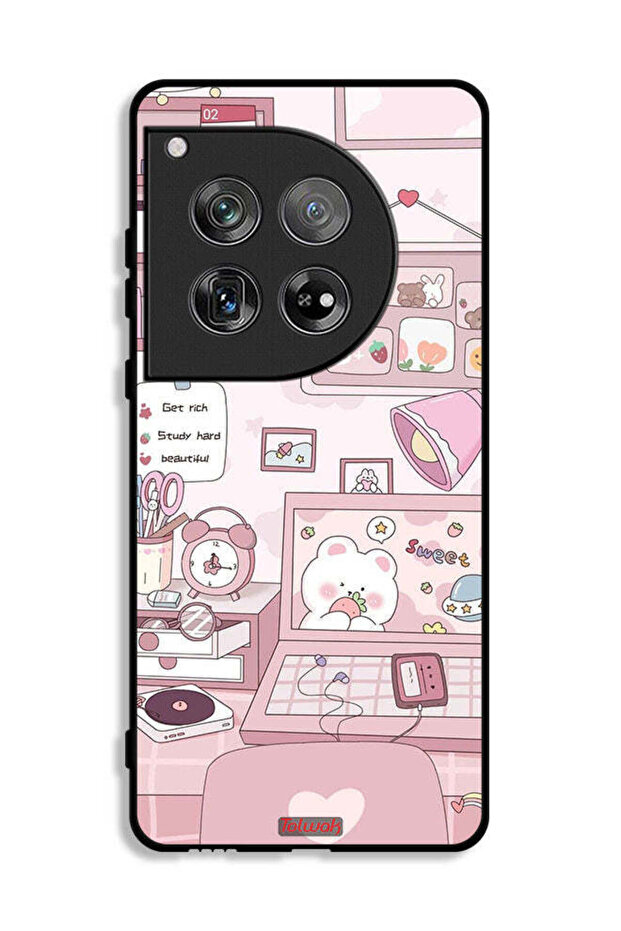 OnePlus 12 Protective Case Cover Get Rich Study Hard