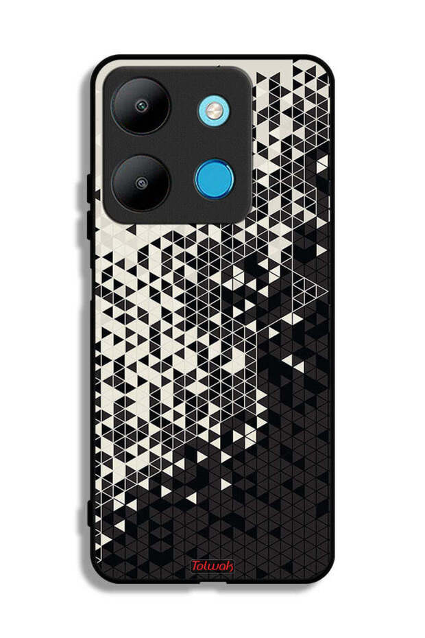 Infinix Smart 7 Protective Case Cover Pattern Digital Art Triangle