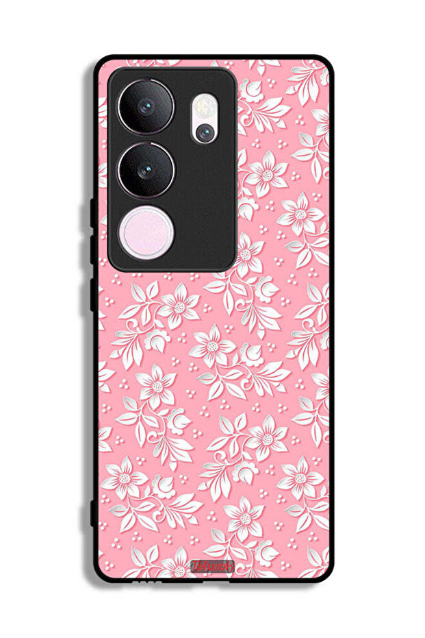 vivo V29 Pro Protective Case Cover Flowers Background Pattern