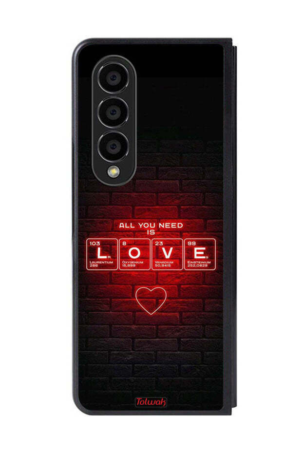 Samsung Galaxy Z Fold 4 Protective Case Cover All You Need Is Love