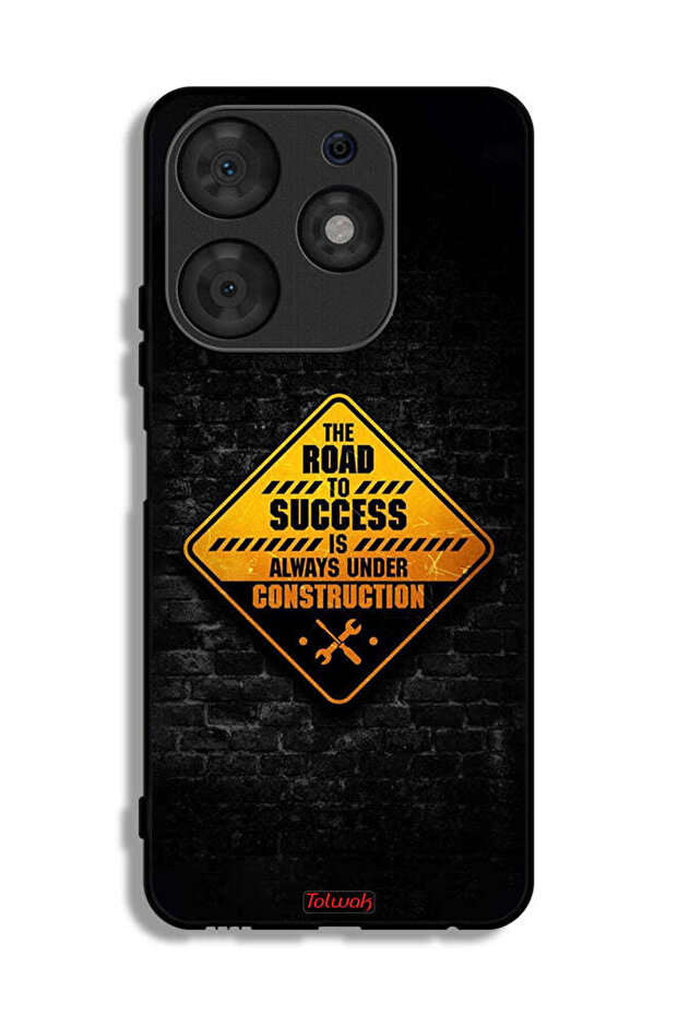 Tecno Spark 10 Pro Protective Case Cover The Road To Success Is Always Under Construction