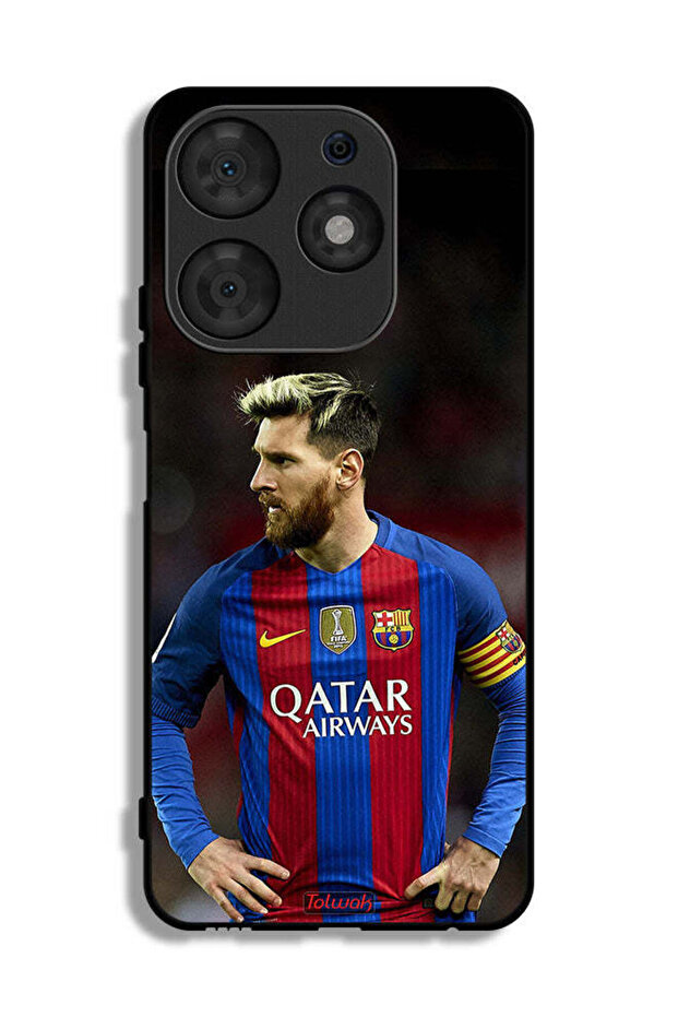Tecno Spark 10 Pro Protective Case Cover Messi Barcelona