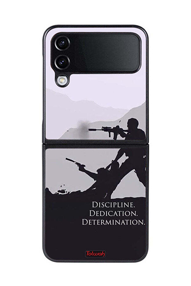 Samsung Galaxy Z Flip 4 Protective Case Cover Discipline Dedication Determination