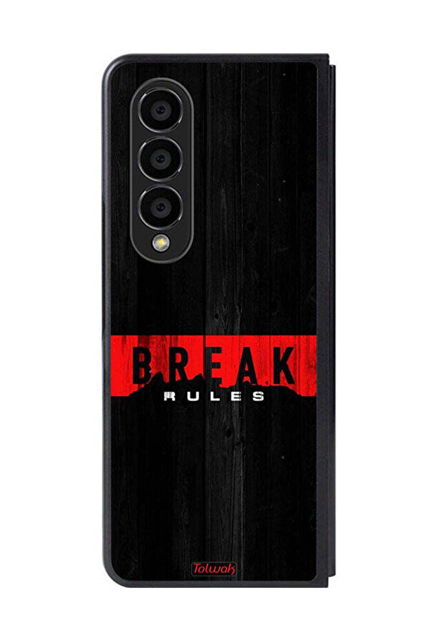 Samsung Galaxy Z Fold 4 Protective Case Cover Break Rules