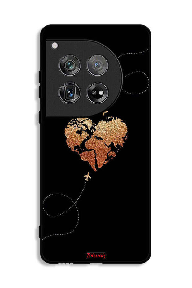 OnePlus 12 Protective Case Cover Airplanes Touching Heart