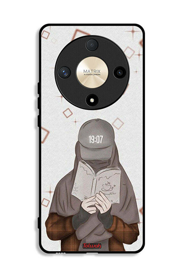 Honor X9b Protective Case Cover Girl Reading Art