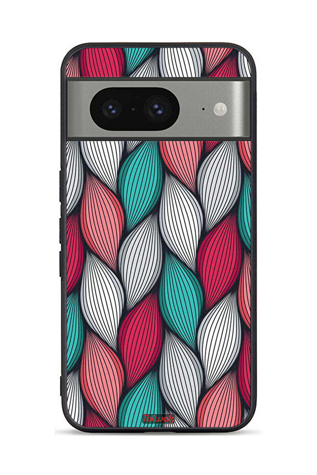 غطاء حماية بنقشة ريش لهاتف Google Pixel 8 - 1