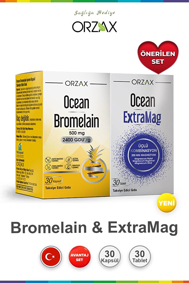 Bromelain 30 Kapsül & ExtraMag 30 Tablet - 1