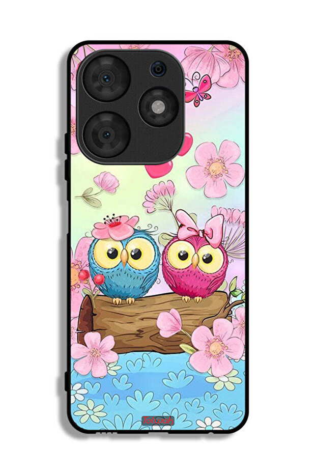 Tecno Spark 10 Pro Protective Case Cover Cute Owls Art