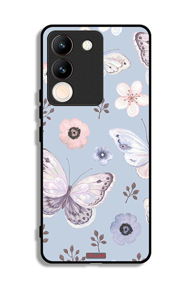 vivo V29e Protective Case Cover Butterflies And Flowers