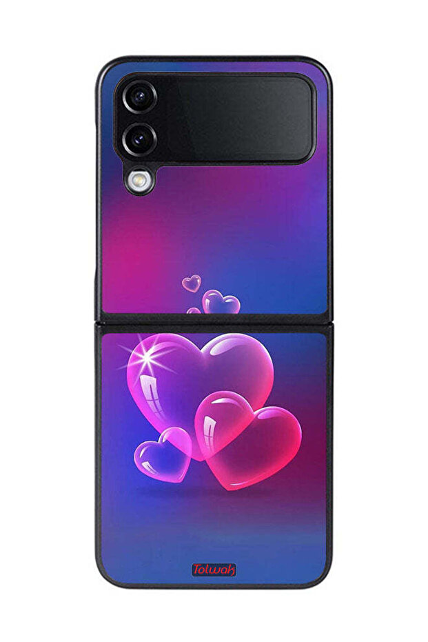 Samsung Galaxy Z Flip 4 Protective Case Cover Water Hearts