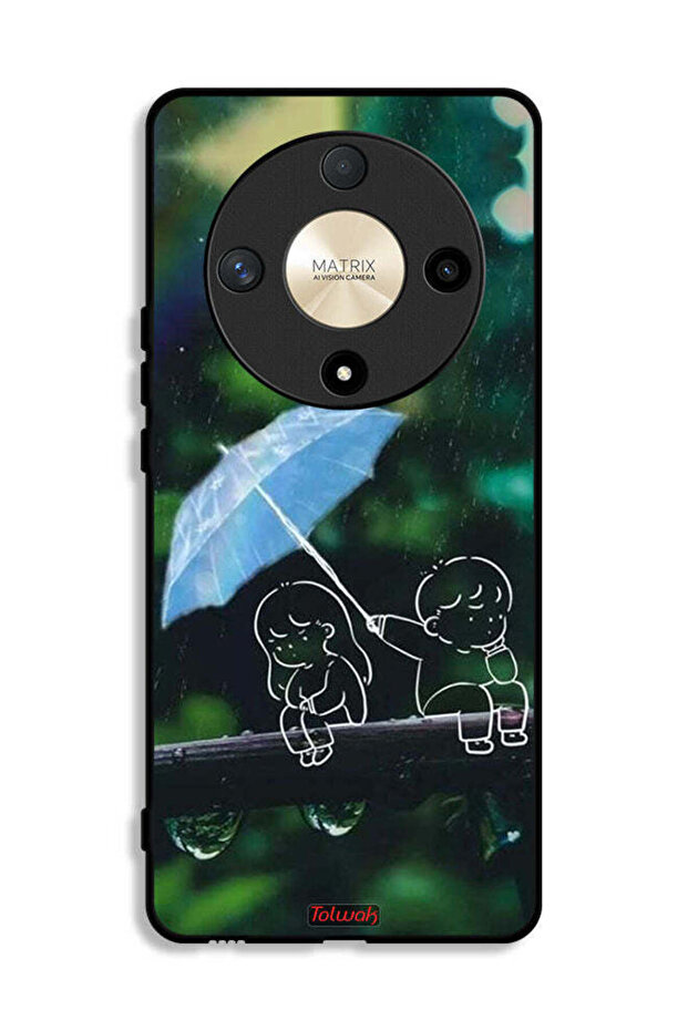Honor X9b Protective Case Cover Couple Abstract Art
