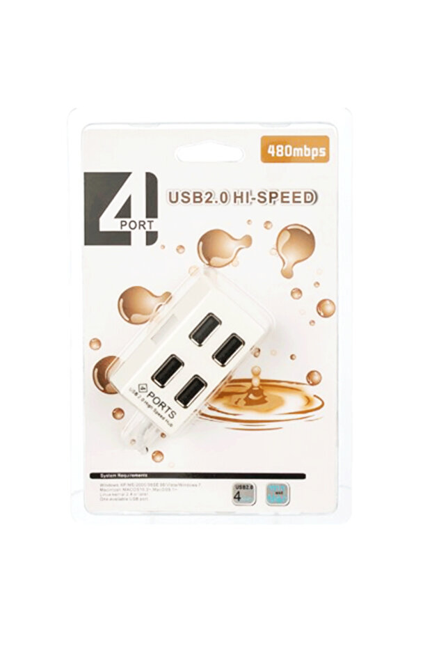 موزع USB 2.0 مع حماية من التيار الزائد وسرعة نقل 480 ميجابت في الثانية