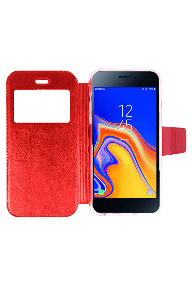 » Flip Book case for Huawei P30 Lite, magnetic closure and notification window, Gekko S-View, Red - 2