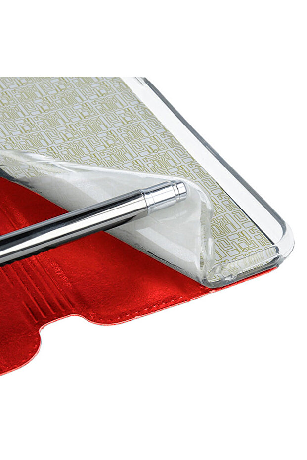 » Flip Book case for Huawei P30 Lite, magnetic closure and notification window, Gekko S-View, Red - 4