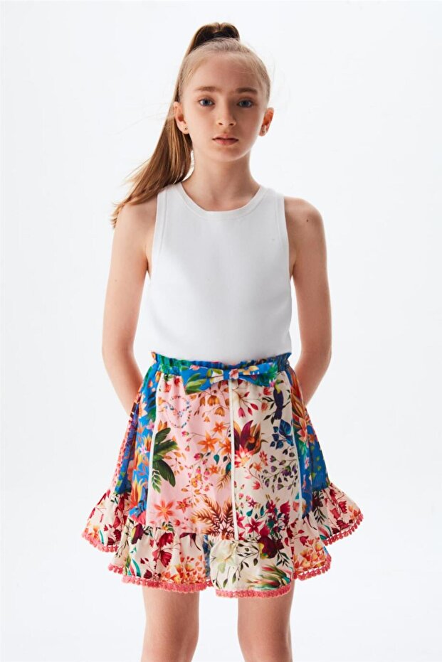 Girl Patterned Skirt