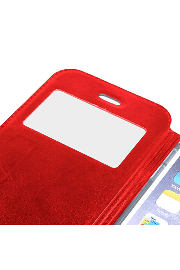» Flip Book case for Huawei P30 Lite, magnetic closure and notification window, Gekko S-View, Red - 3