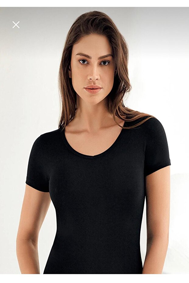 Hawks, 6 Pack Women's Lycra Short Sleeve V Neck Body Undershirt ******