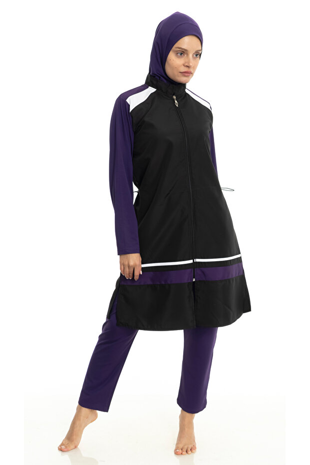 ملابس السباحة الحجاب مغطاة بالكامل - 2