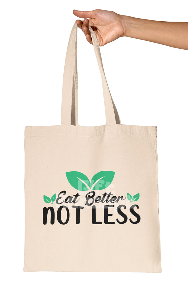 حقيبة هدية مطبوعة من القماش الخام العضوي من Eat Everything Vegan