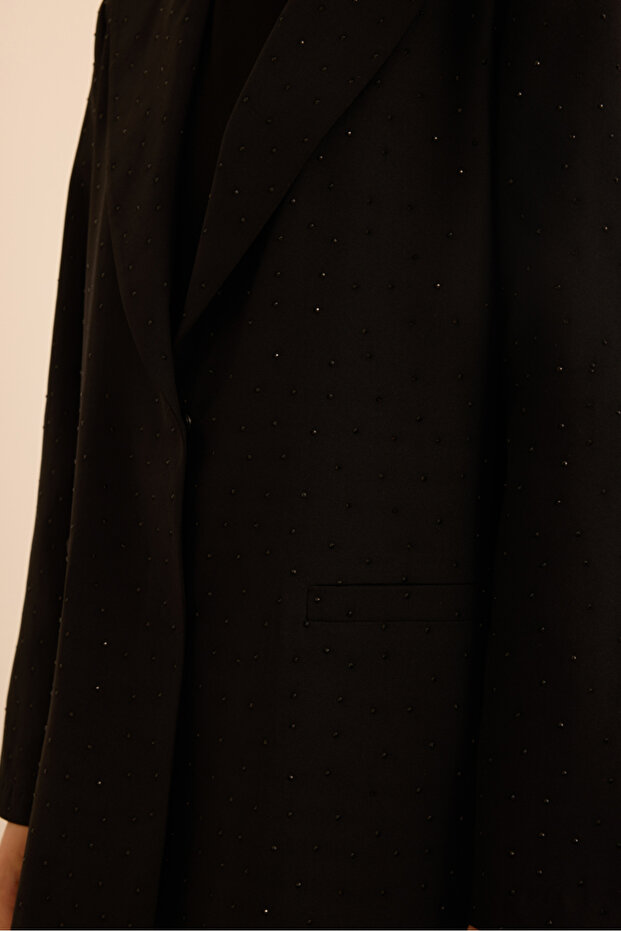 سترة كلاسيكية منسوجة ملتصقة بالحجر - 6