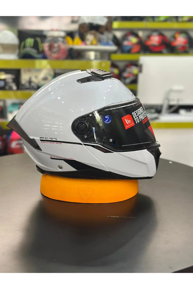 KASK FU404SV ATOM 2 SV SOLID A0 PARLAK BEYAZ - 4