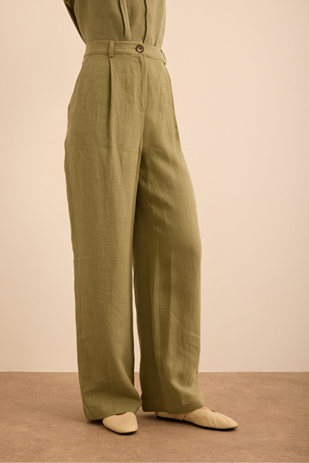 Keten Pantolon - 3