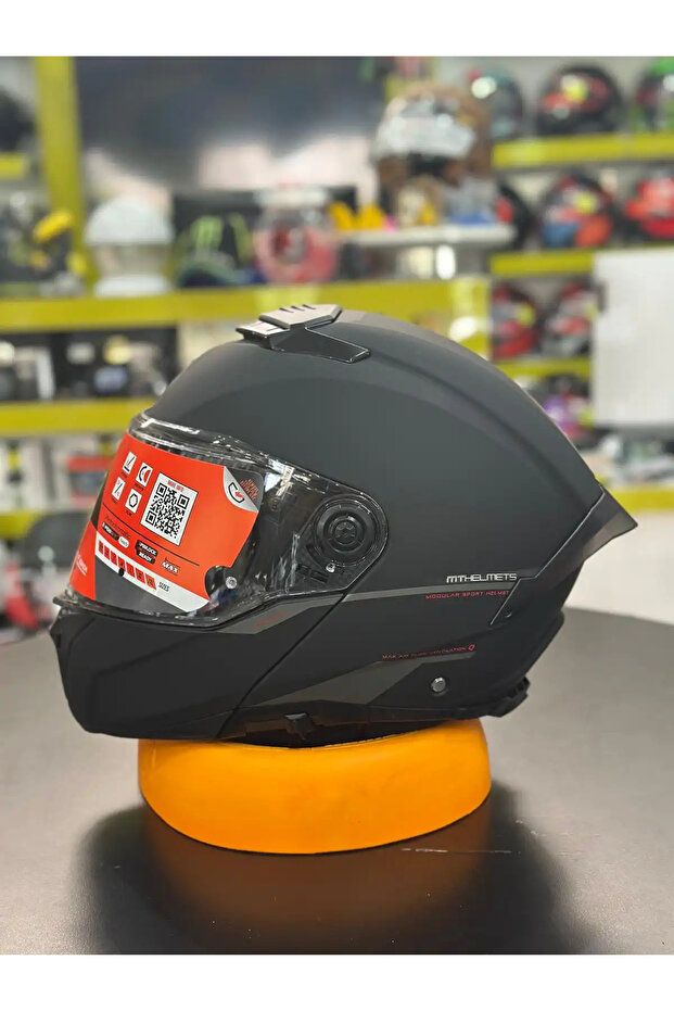 KASK FU404SV ATOM 2 SV SOLID A1 MAT SIYAH - 3