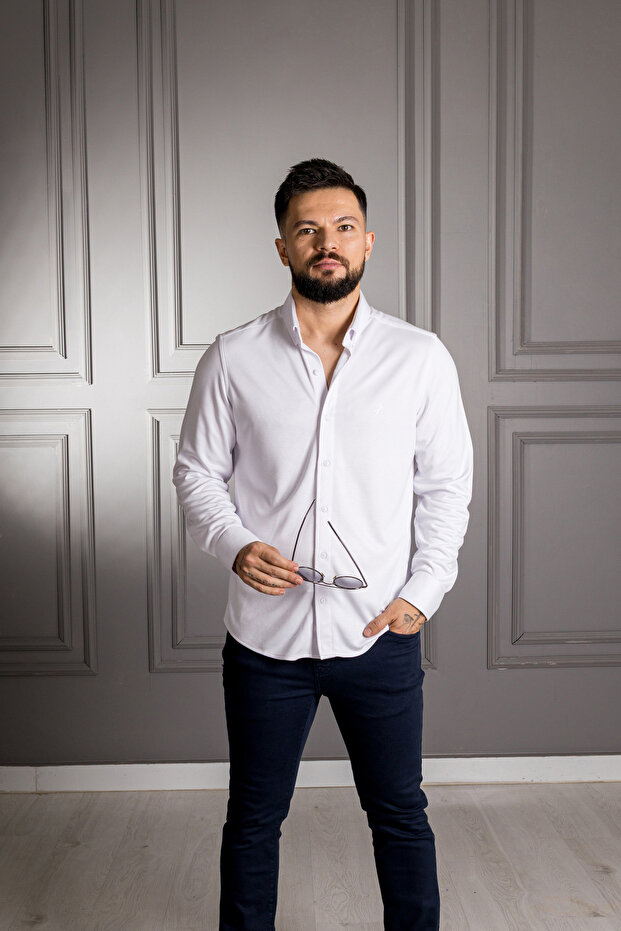 İnterview Carina Modal Beyaz Gömlek - 3